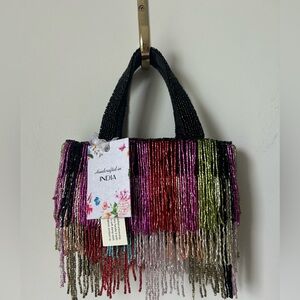 Handcrafted Multicolor Beaded Women's Bag